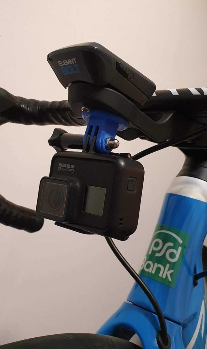 Garmin/Wahoo Altında Gopro Tutucu Plastik Aparat - Görsel 2