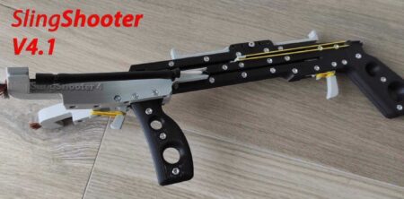 Slingshooter V4.1 - 8Mm Çelik Topları İçin Sapan Silahı Yinelenen Plastik Aparat