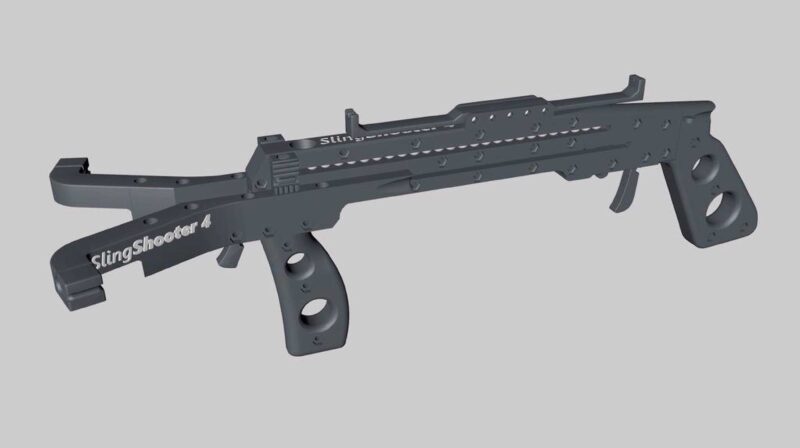Slingshooter V4.1 - 8Mm Çelik Topları İçin Sapan Silahı Yinelenen Plastik Aparat - Görsel 3