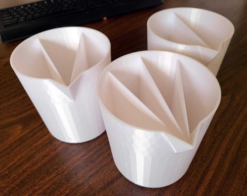 Akrilik Boya Dökülen İçin Bölünmüş Bardaklar Plastik Aparat
