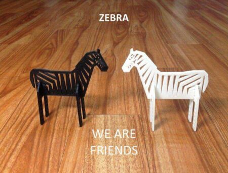 Zebra  Biblo Dekoratif Hediyelik Süs Eşyası Maket Eğitici Oyuncak