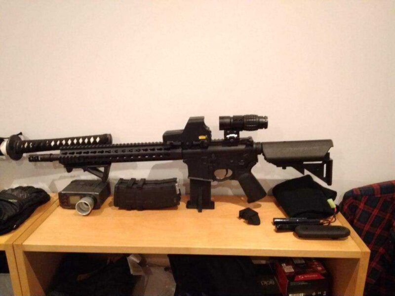 Ar 15 Dergisi Standı (Gerçek Ve Airsoft) Uzun Remake Plastik Aparat