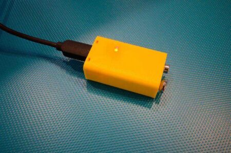 3D Baskılı 9 V Usb Şarj Edilebilir 6F22 Lipo Pil Plastik Aparat