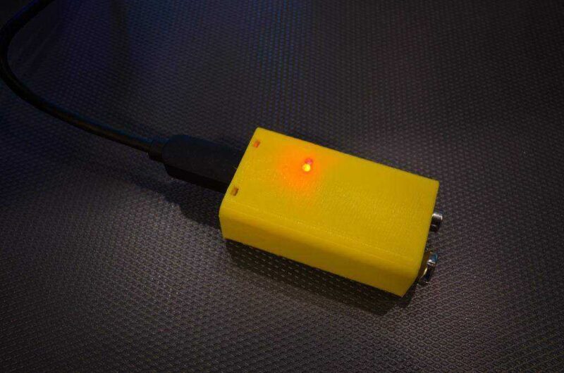 3D Baskılı 9 V Usb Şarj Edilebilir 6F22 Lipo Pil Plastik Aparat - Görsel 3