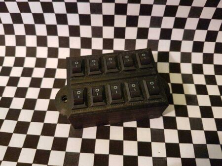 Mini 12 V Rocker Anahtarı Bock (10 Adet) / Mini 12V Schalterblock (10 Stück) Plastik Aparat