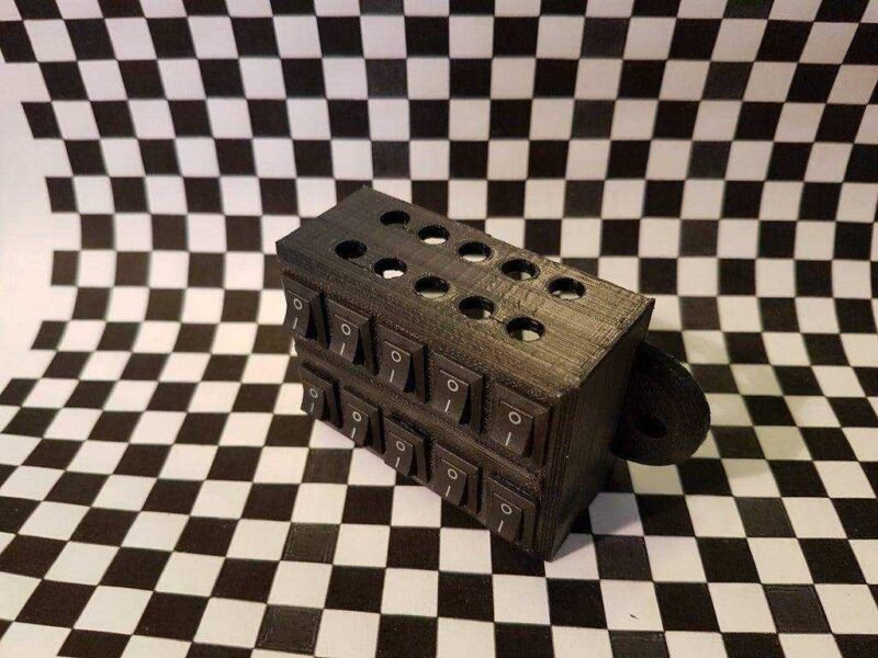 Mini 12 V Rocker Anahtarı Bock (10 Adet) / Mini 12V Schalterblock (10 Stück) Plastik Aparat - Görsel 3