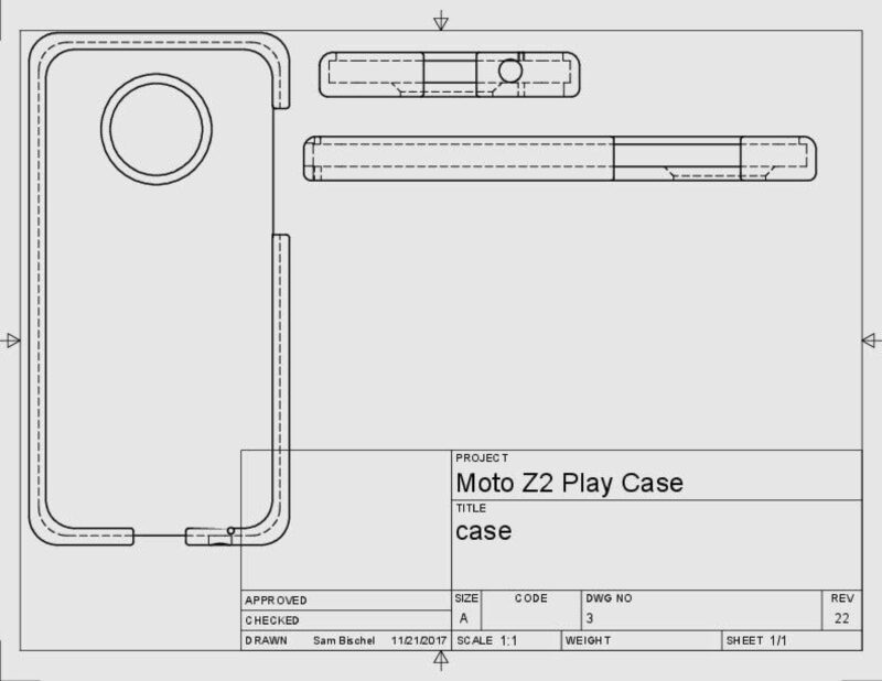 Moto Z2 Play Case Plastik Aparat - Görsel 2