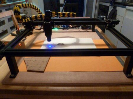 Menü 3D Baskılı Parçalarla Wifi Lazer Kesici Kalıp Ve Gravür Plastik Aparat
