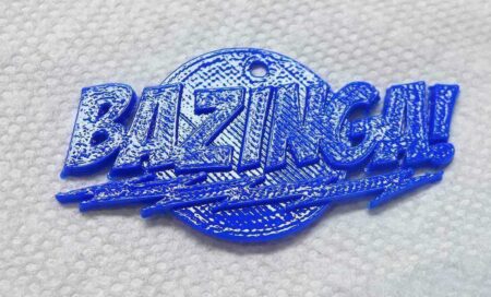 Big Bang Theory BAZINGA Logo Anahtarlık  Biblo Dekoratif