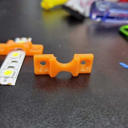 Sıkı Led Ler İçin Kolay Baskı 10Mm Geniş Led Şerit Tutucu Plastik Aparat