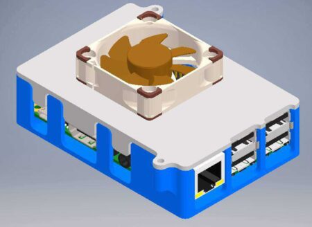 Raspberry Pi 3 B + 40Mm Fan Kılıfı Plastik Aparat