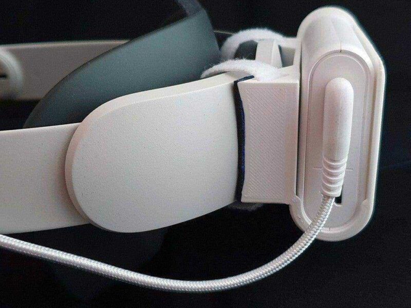 Oculus Quest 2 Elite Askısı Akü Tutucu Plastik Aparat - Görsel 2