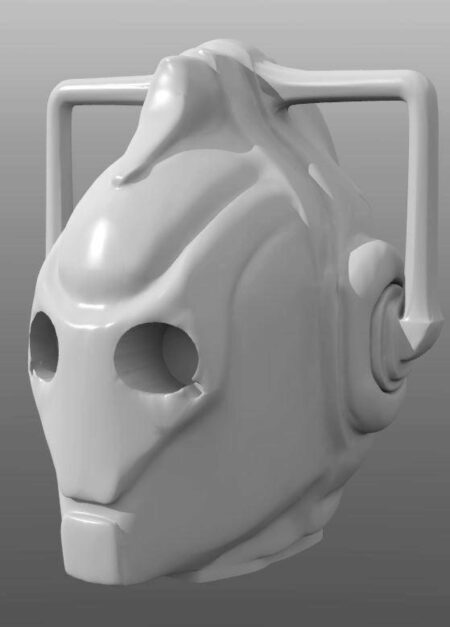 Cyberman Kafa Biblo Dekoratif Hediyelik Süs Eşyası Maket