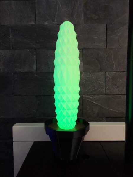 Led İle Kaktüs Origami Plastik Aparat