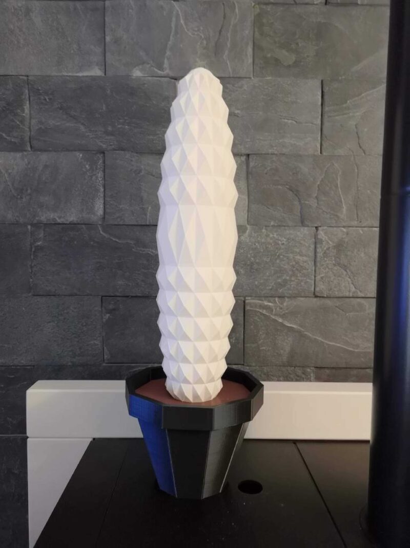 Led İle Kaktüs Origami Plastik Aparat - Görsel 2