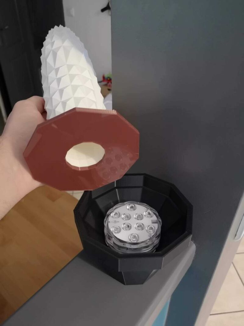 Led İle Kaktüs Origami Plastik Aparat - Görsel 3