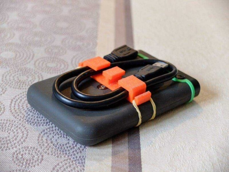 Harici HDD kablo tutucusu Lastik Hariç  Tutucu Organizer Aparatı - Görsel 3