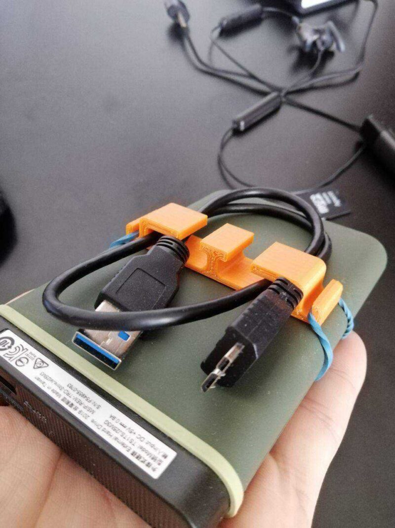 Harici HDD kablo tutucusu Lastik Hariç  Tutucu Organizer Aparatı - Görsel 4