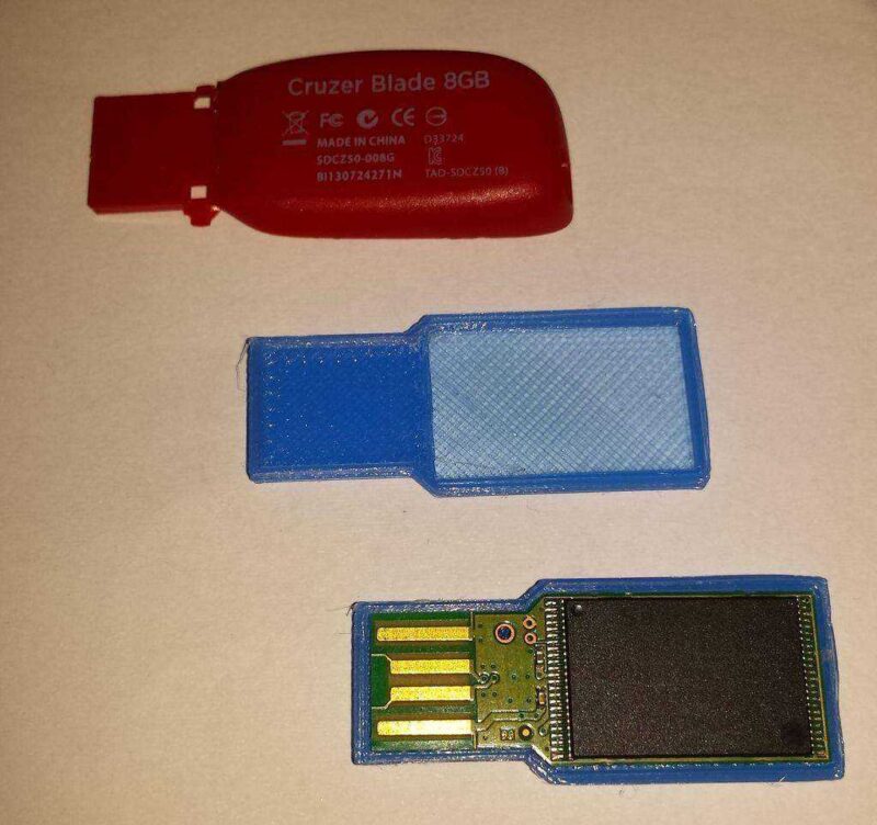 Sandisk Cruzer Blade İçin Özel Usb Çubuğu İçin Taban Plastik Aparat
