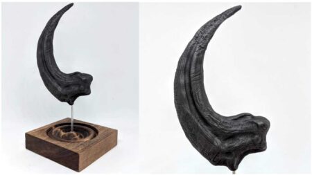Velociraptor Pençesi - Düşük Poli Plastik Aparat