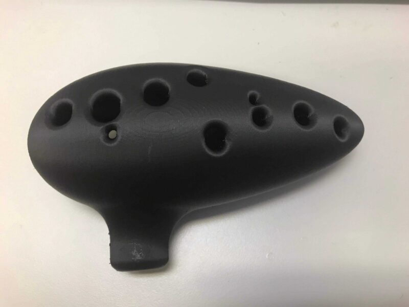 Temizlendi Güncellenmiş 12 Delikli Ocarina  Organik Plastikten - Görsel 3