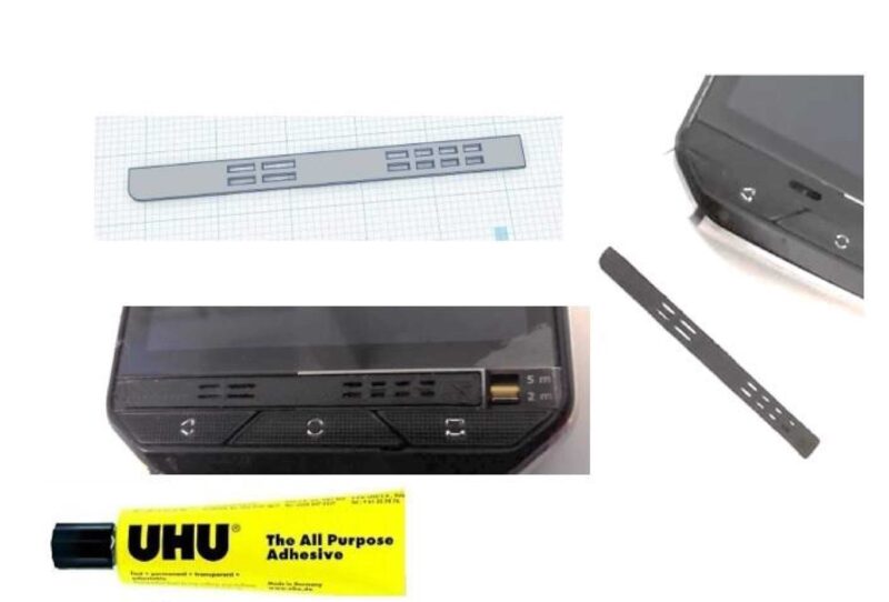 Cat S60 Hoparlör Mic Örgü Değiştirme Koruması Plastik Aparat - Görsel 2
