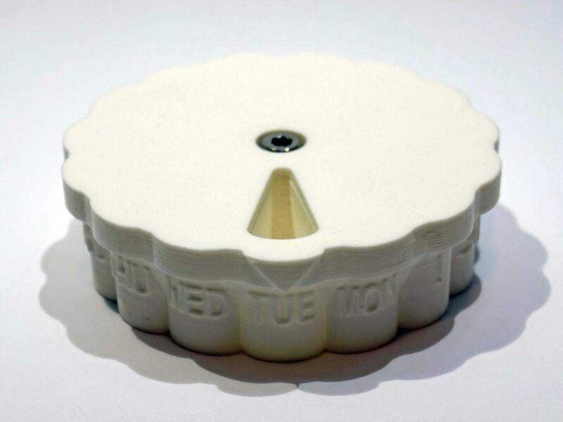 İki Hafta Hap Konteyner / İlaç Dağıtıcı Mk. Ii Plastik Aparat