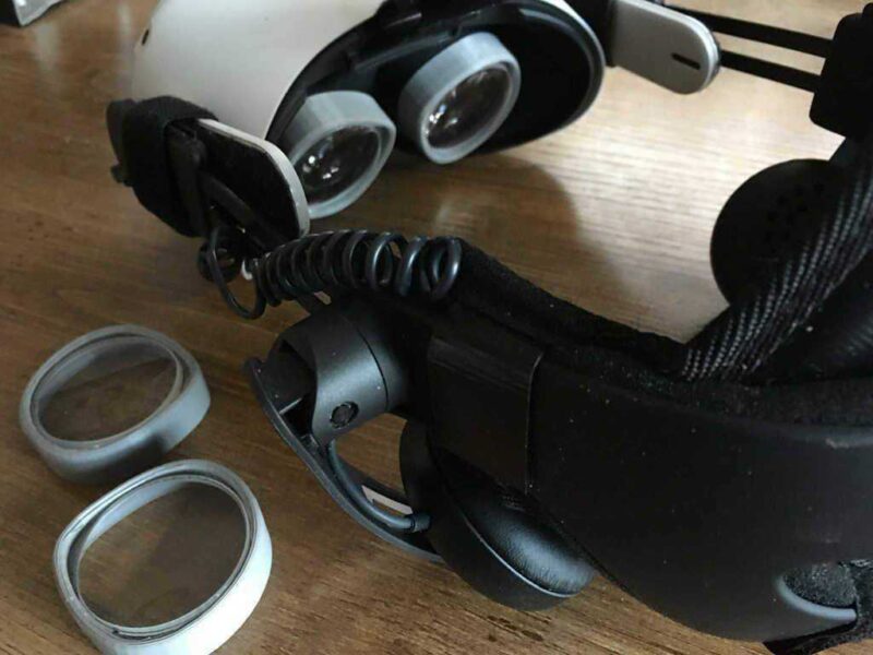 Oculus Quest Lens Tutucu Plastik Aparat - Görsel 4