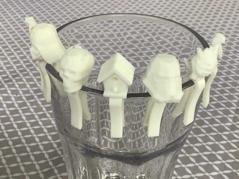 Parti Glas Marker / Glas Klipsi Plastik Aparat