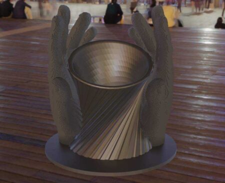 Spiral Penholder- / Vazo Plastik Aparat
