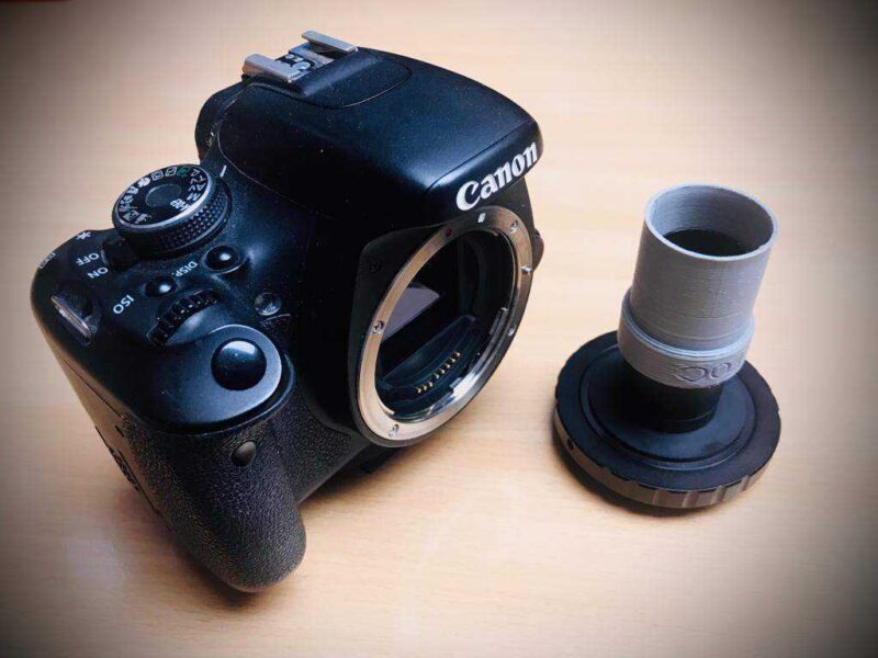 Canon Mikroskop Optik Adaptörü Plastik Aparat - Görsel 2