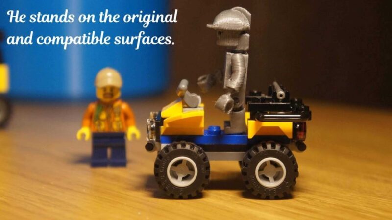 Lego Uyumlu Baskı Yerinde Adam Plastik Aparat - Görsel 2