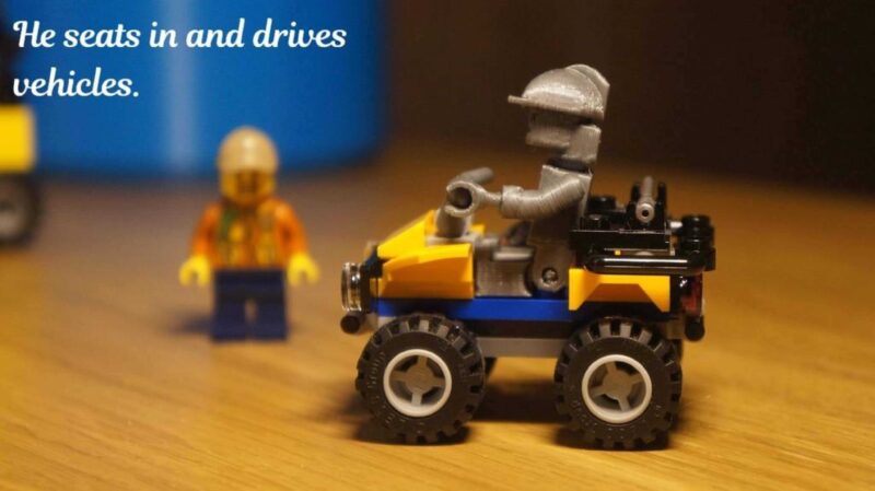 Lego Uyumlu Baskı Yerinde Adam Plastik Aparat - Görsel 3