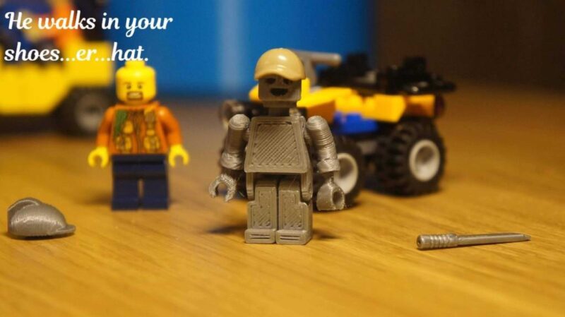 Lego Uyumlu Baskı Yerinde Adam Plastik Aparat - Görsel 4