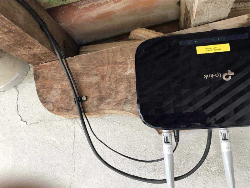 Cat5 + Güç Kablosu Kablo Klipsi Tutucu Plastik Aparat - Görsel 2