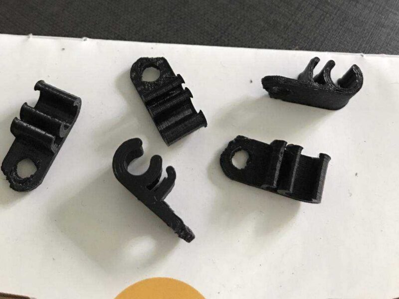 Cat5 + Güç Kablosu Kablo Klipsi Tutucu Plastik Aparat - Görsel 3