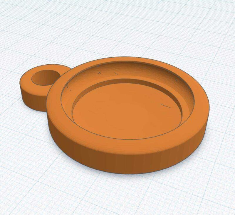 Apple Airtag Anahtarlık Tutucu Plastik Aparat - Görsel 2