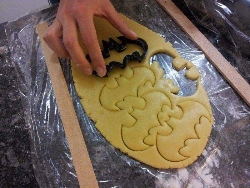 Batman Şekilli Kurabiye Kesme Kalıbı  Şeker Hamuru Oyun Hamuru