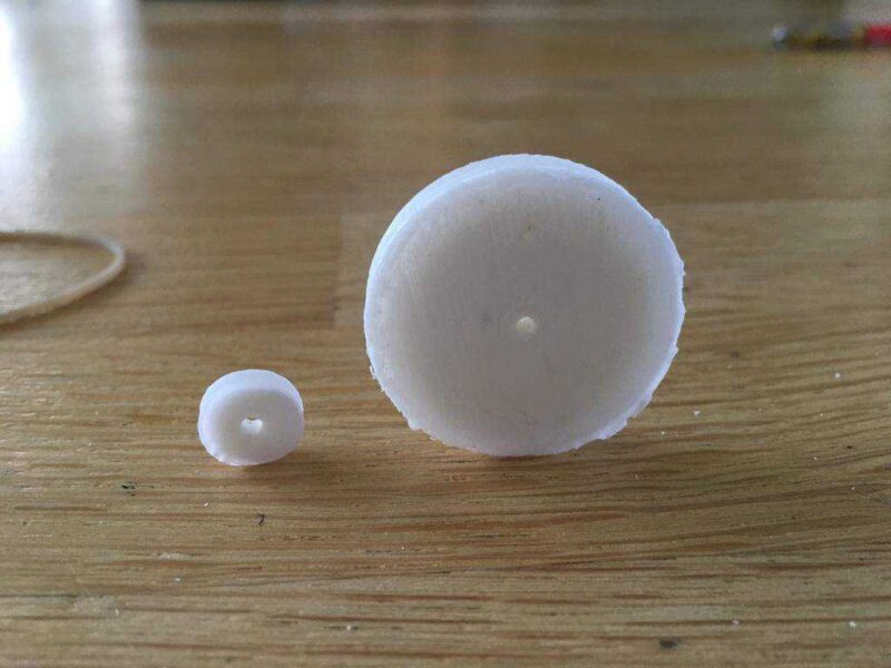 Lastik Bant İçin Dc Motor Tekerlekleri Plastik Aparat - Görsel 2