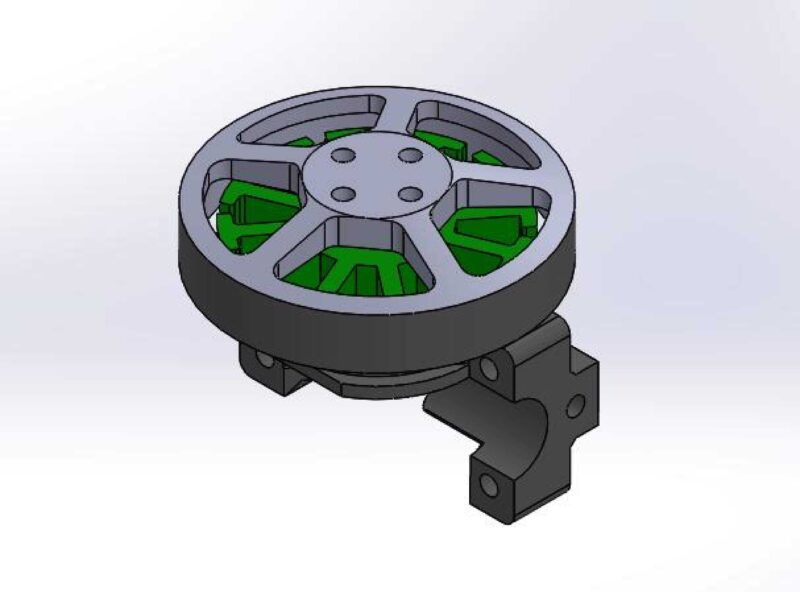 5010 Koaksiyel Drone Motor Tutucu Plastik Aparat - Görsel 2