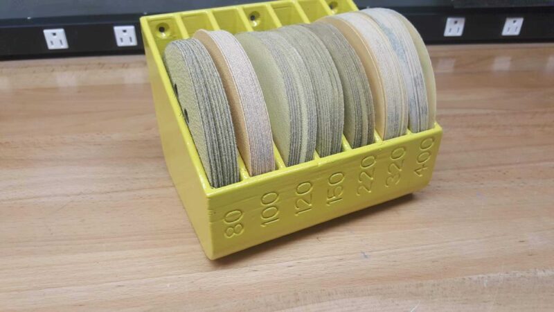 5 Zımpara Disk Tutucu / Organizatör Plastik Aparat