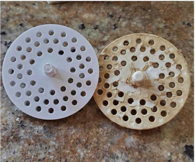 Vintage Tarzı Lavabo Drenaj Süzgeç Plastik Aparat - Görsel 3