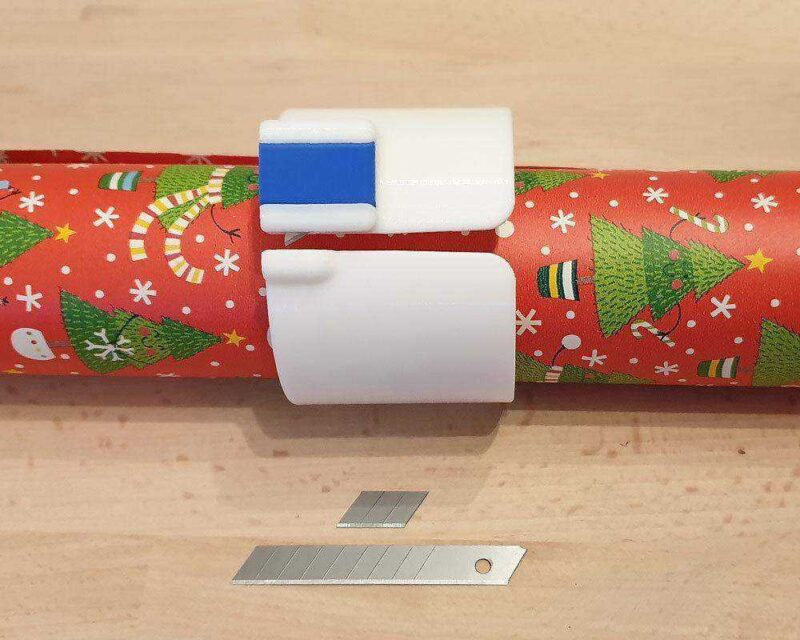 Kırma (Snap Kapalı) Bıçaklar İçin Xmas Sarma Kağıt Kesici Kalıp Plastik Aparat - Görsel 3