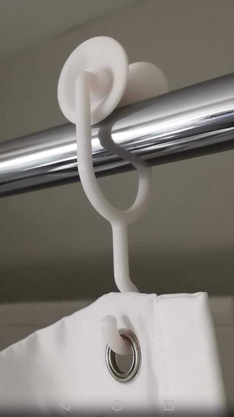 Duş Perde Kancaları Plastik Aparat