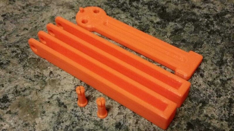 Ağır Basit Balisong Trainer (Kelebek Bıçak Trainer) Plastik Aparat - Görsel 3