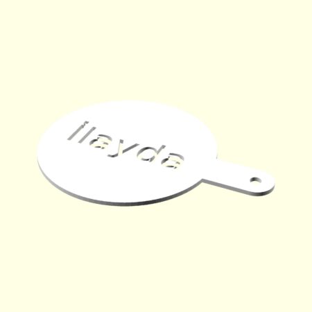 İlayda Kişiye İsime İsme Özel Kahve Stencil Stensıl Şablon Cafeler İçin Sevgiliye Eşe Hediyelik Hediyesi Dekoratif Organik Plastik