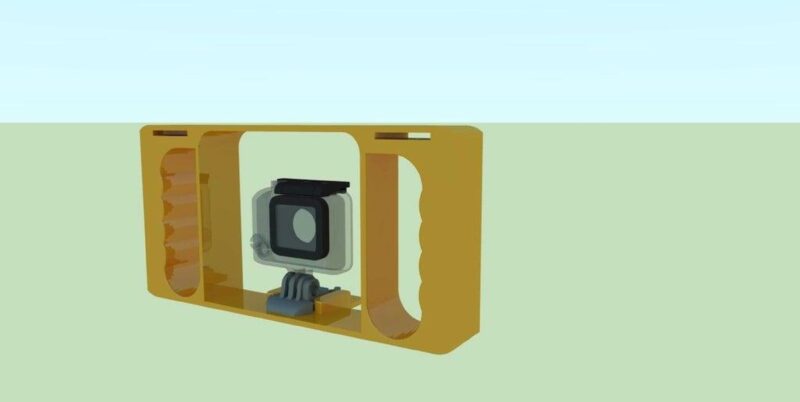 Gopro Dalış Tutucu Sabitleyici Kutu Aparatı Aksesuar Stand - Görsel 2