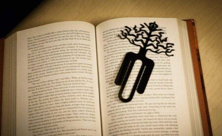Ağaç Kök Desen Kitap Sayfa Kitaplık Kütüphane Ayracı Tutucu Ayraç