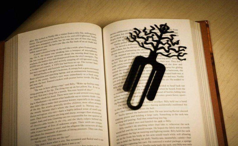 Ağaç Kök Desen Kitap Sayfa Kitaplık Kütüphane Ayracı Tutucu Ayraç
