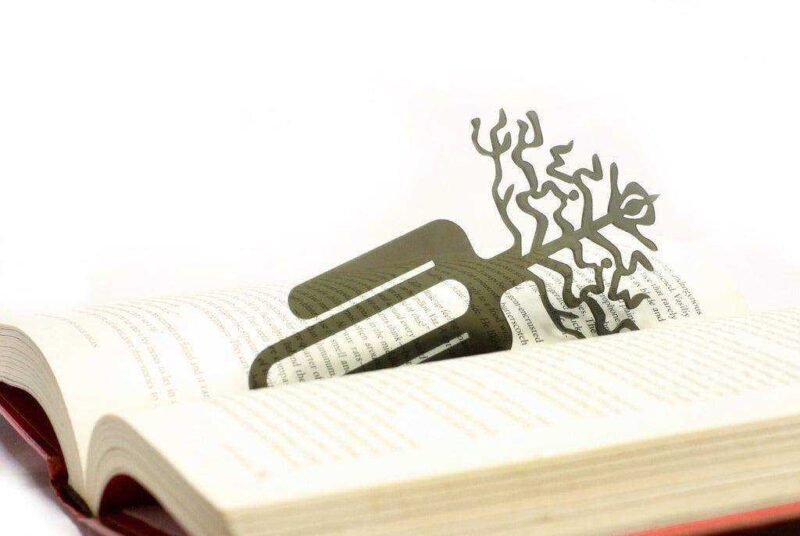 Ağaç Kök Desen Kitap Sayfa Kitaplık Kütüphane Ayracı Tutucu Ayraç - Görsel 3